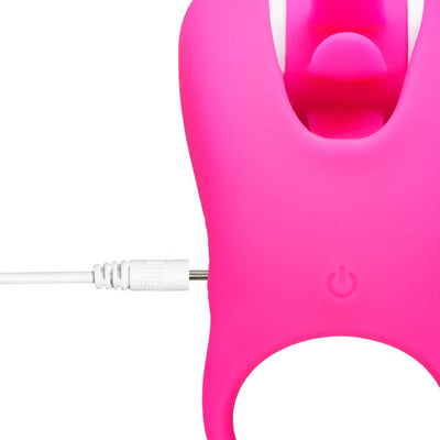Loveangels Spinning Tongue Vibrating Cock Ring - Loveangels