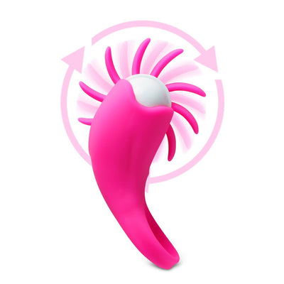 Loveangels Spinning Tongue Vibrating Cock Ring - Loveangels