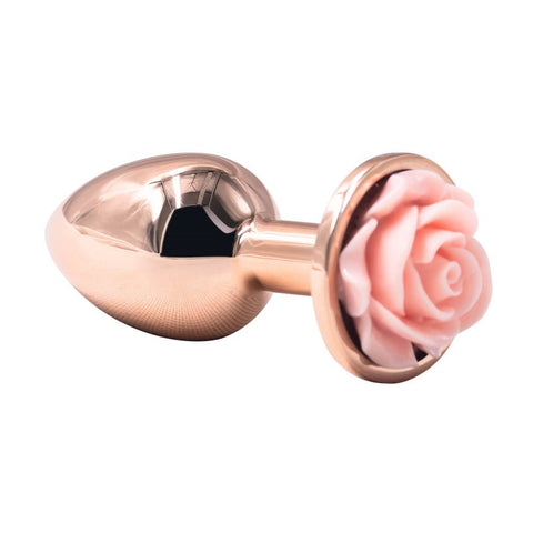 Loveangels Steel Bloom Rose Metal Anal Plug - Loveangels