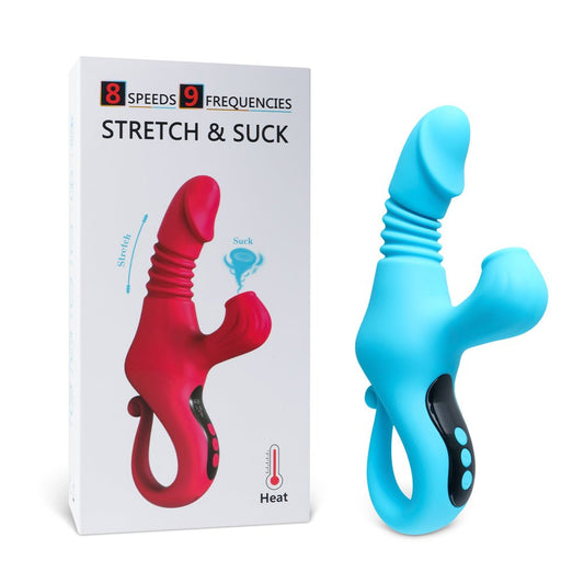 Loveangels Stretch & Suck Thrusting, Sucking and Heating Vibrator - Loveangels