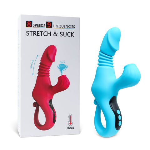 Loveangels Stretch & Suck Thrusting, Sucking and Heating Vibrator - Loveangels