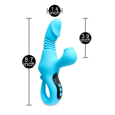 Loveangels Stretch & Suck Thrusting, Sucking and Heating Vibrator - Loveangels
