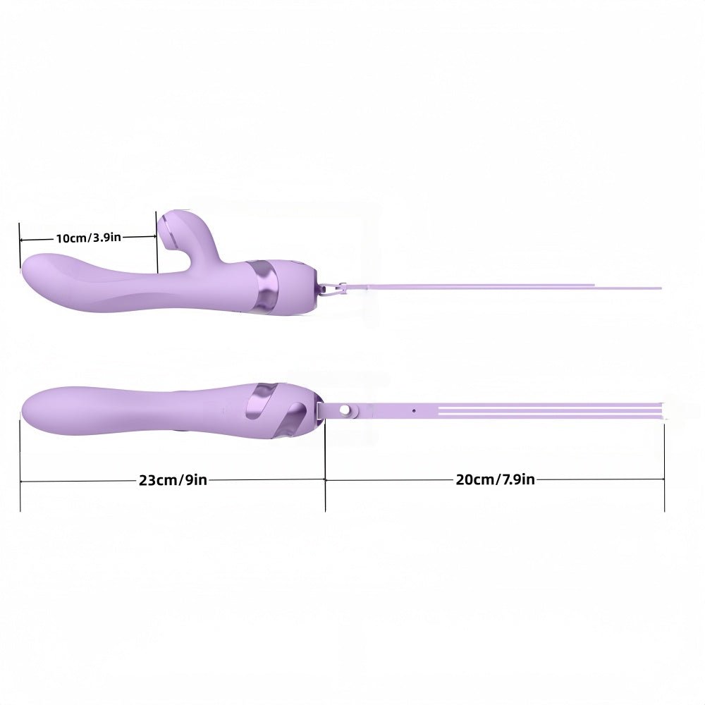 Loveangels Suction Vibrator With A Teaser Tail - Loveangels