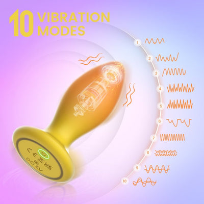 Loveangels Sunrise Vibrating Butt Plug With Remote - Loveangels