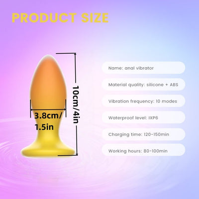 Loveangels Sunrise Vibrating Butt Plug With Remote - Loveangels