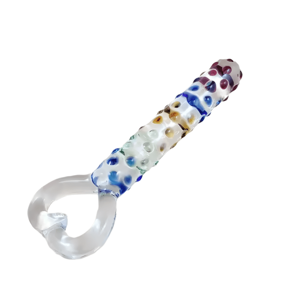 Loveangels Tempered Glass Dildo With Heart Handle - Loveangels