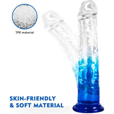 Loveangels Transparent Blue Dong 7.7" - Loveangels