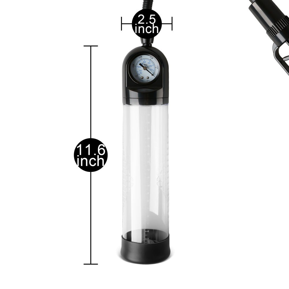 Loveangels Trigger Penis Pump with Pressure Gauge - Loveangels