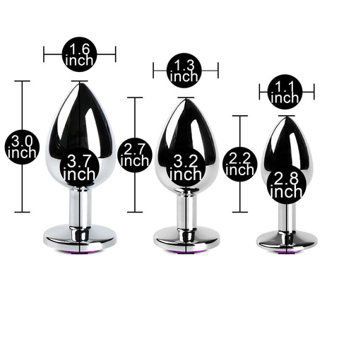 Loveangels Trio Pleasers Purple Diamond Anal Kit - Loveangels