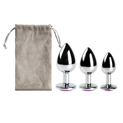 Loveangels Trio Pleasers Purple Diamond Anal Kit - Loveangels