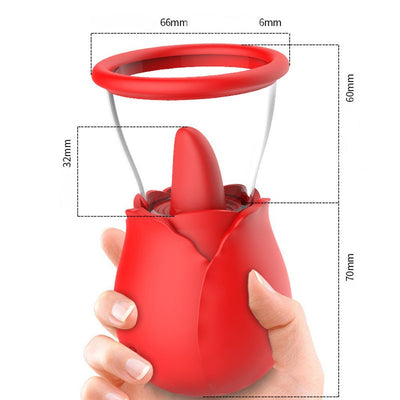Loveangels Triple Rose Suction Vibrator - Loveangels