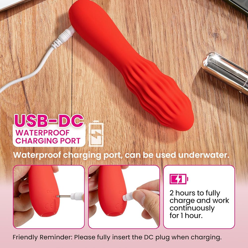 Loveangels Velvet Point Textured G-Spot Vibrator - Loveangels