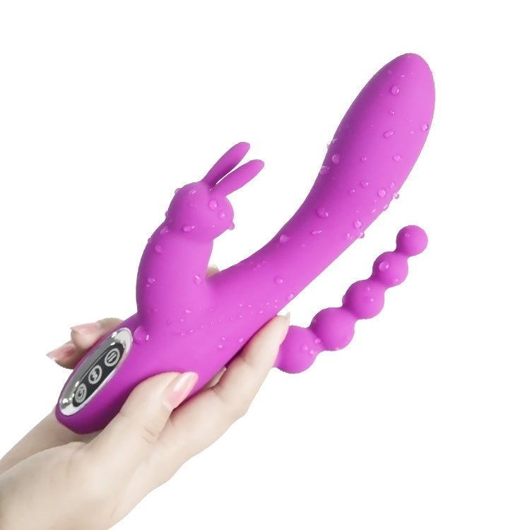 Loveangels Vibrating Triple Pleasure Rabbit - Loveangels
