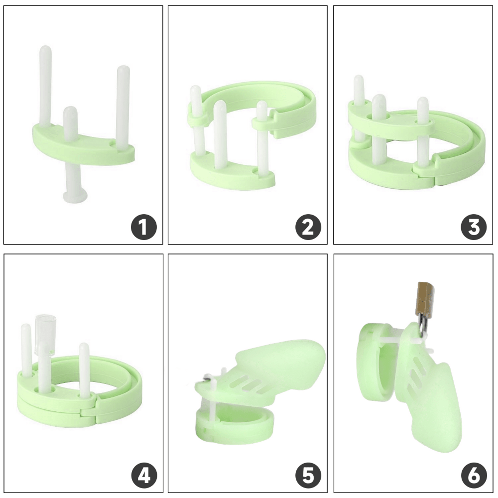 Loveangels Willy Locker Glow In The Dark Chastity Cage - Loveangels