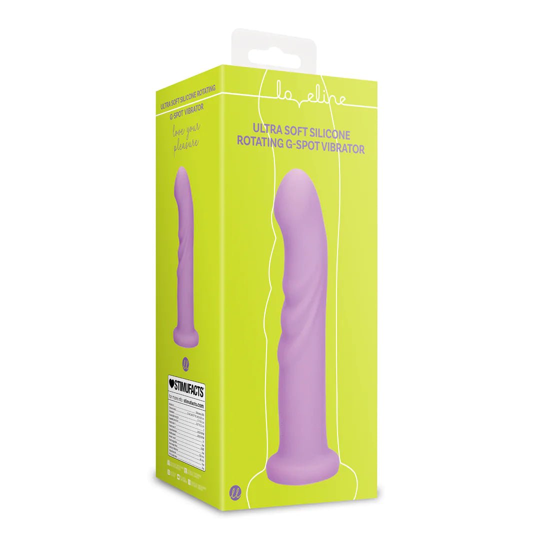 Loveline Ultra Soft Silicone Rotating G - Spot Vibrator - Loveangels