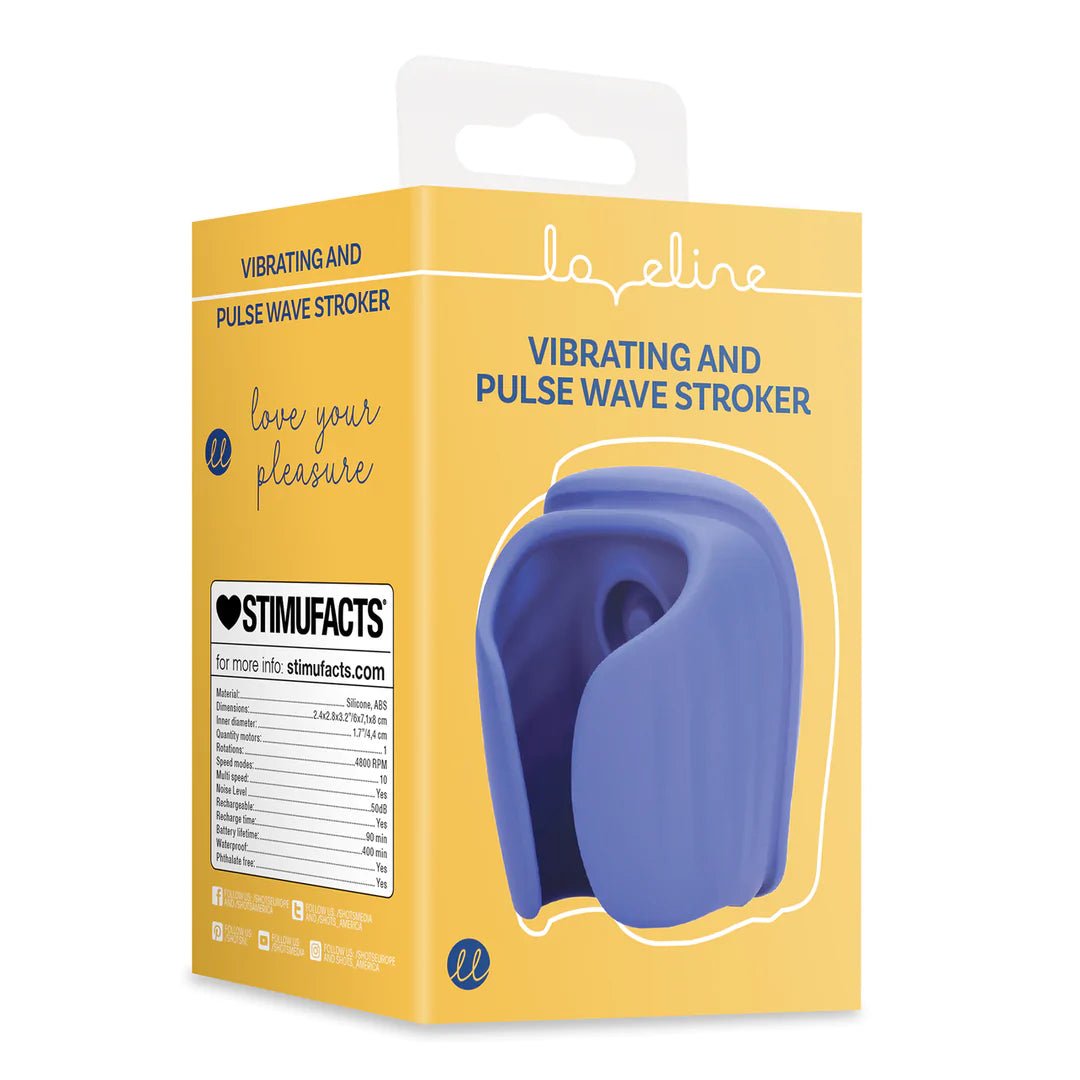 Loveline Vibrating and Pulse Wave Stroker - Loveangels