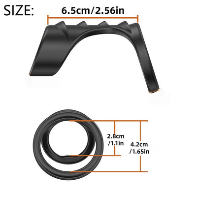 Lovenagels Textured Silicone Cock Ring - Loveangels
