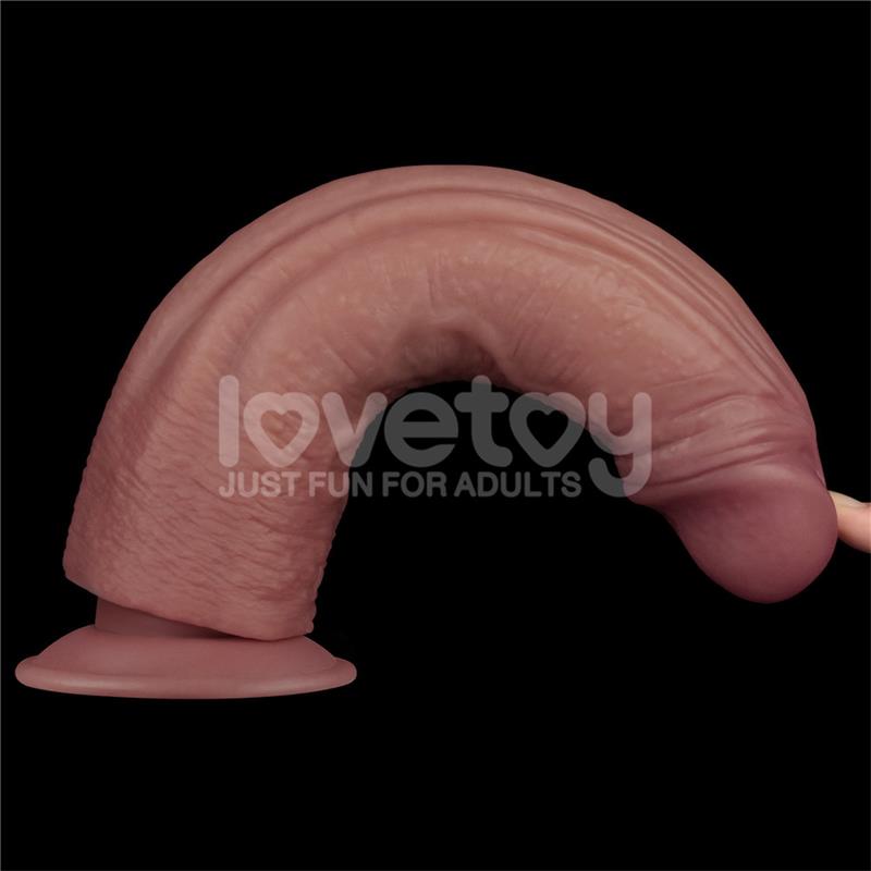Lovetoy Dual Density Dildo with Vibration 10.5 Inches - Loveangels