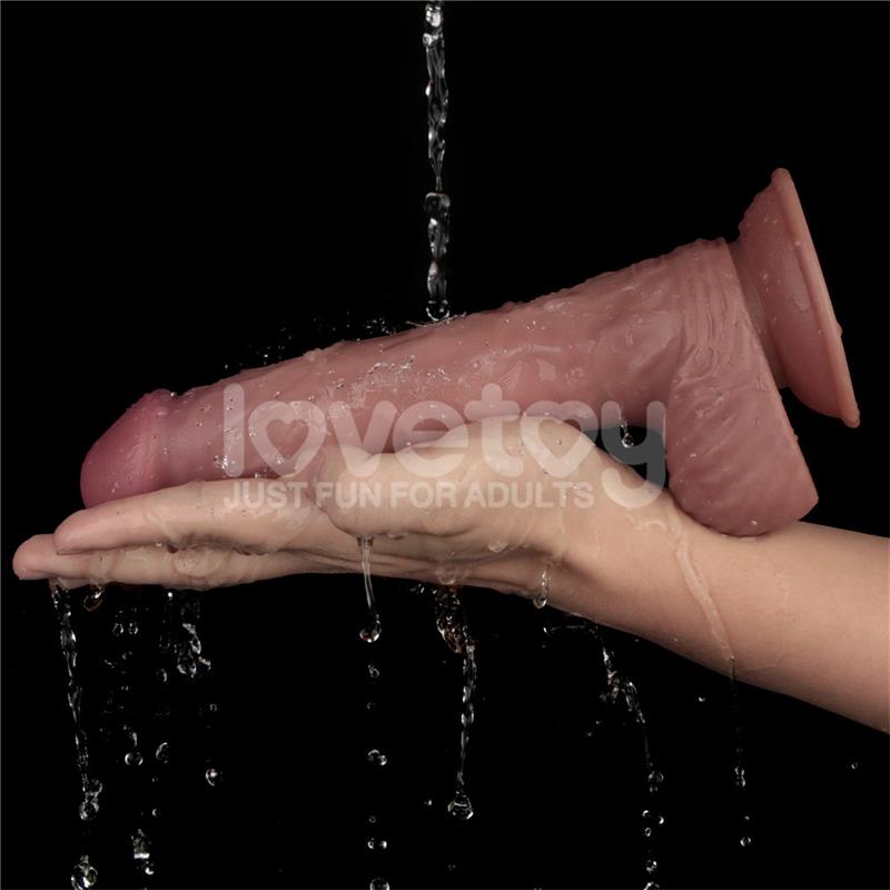 Lovetoy Dual Density Dildo with Vibration 9 Inches - Loveangels