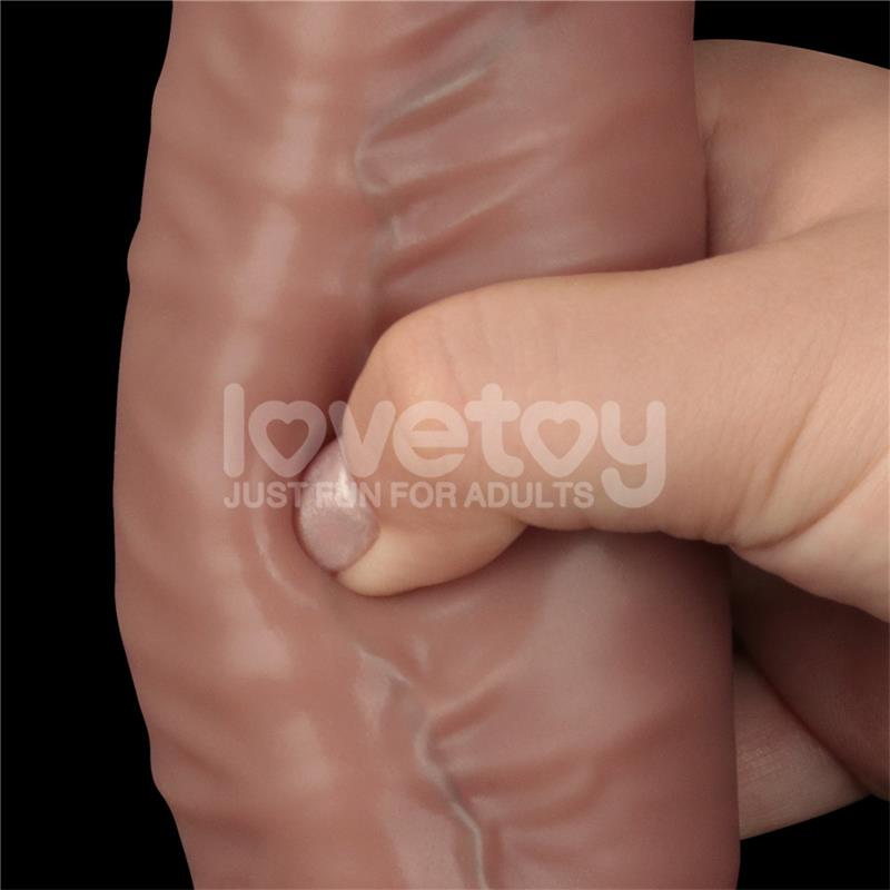 Lovetoy Dual Layered Bendable Dildo XXL 16" - Loveangels