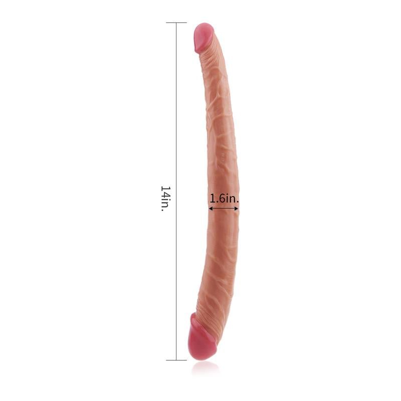 Lovetoy Ladykiller Tapered 14 Inch Double Dildo - Loveangels
