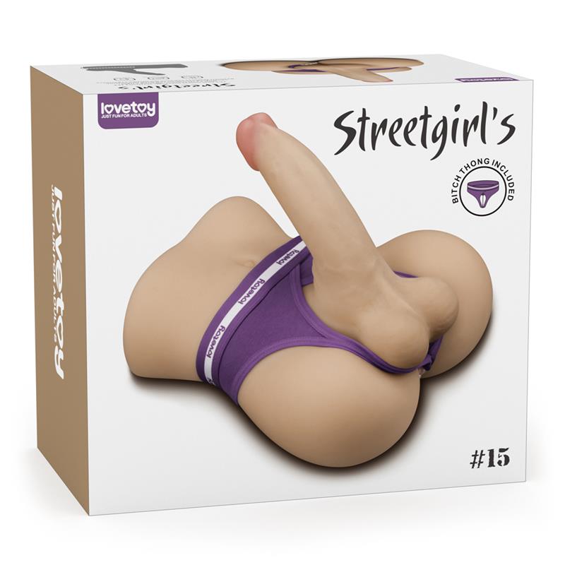 Lovetoy Streetgirls 15 Masturbator Doll With Bendable Dildo - Loveangels