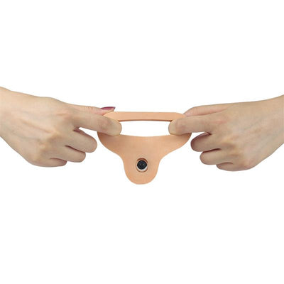 Lovetoy The Ultra Soft Double Ring With Dildo And Vibration - Loveangels