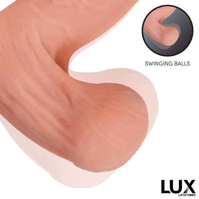 Lux Lars Triple Density 7.6Inch Dildo With Swinging Balls - Loveangels