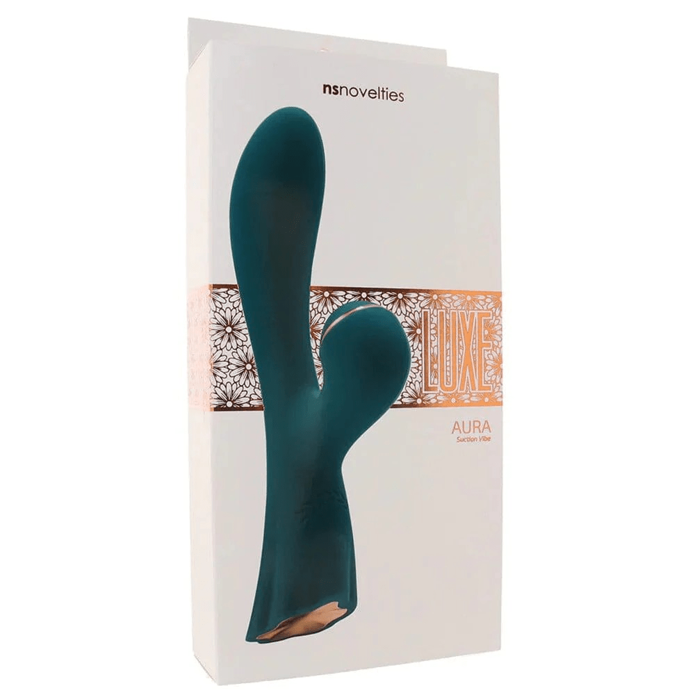 Luxe Aura Rabbit Vibrator With Suction - Loveangels