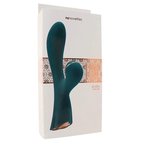 Luxe Aura Rabbit Vibrator With Suction - Loveangels