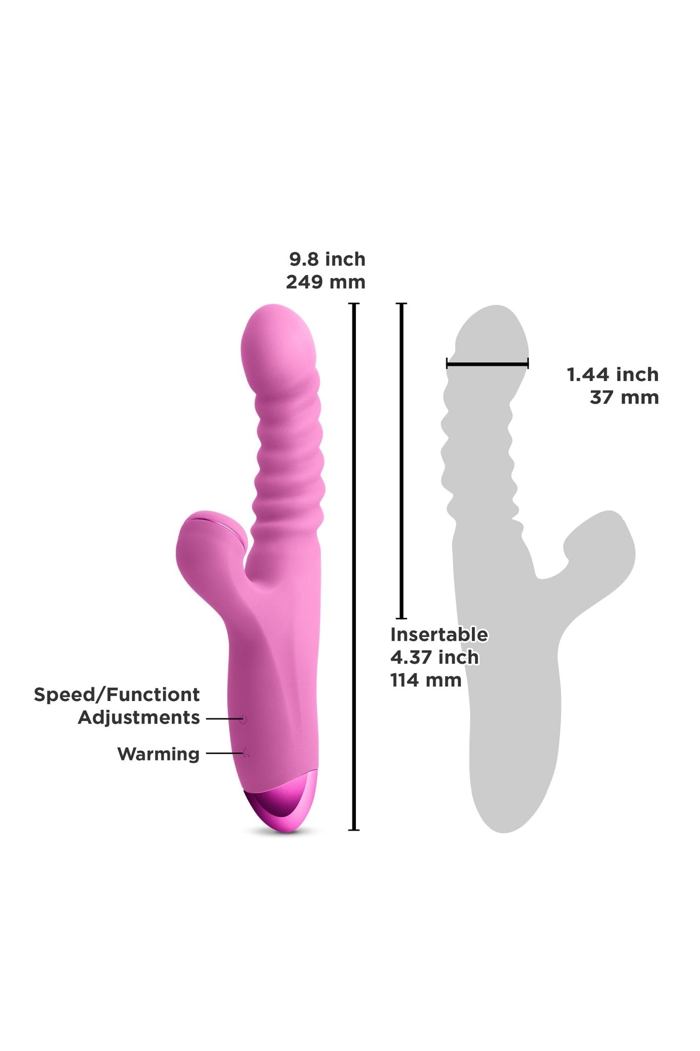 Luxe Nova Thrusting And Throbbing Vibrator - Loveangels