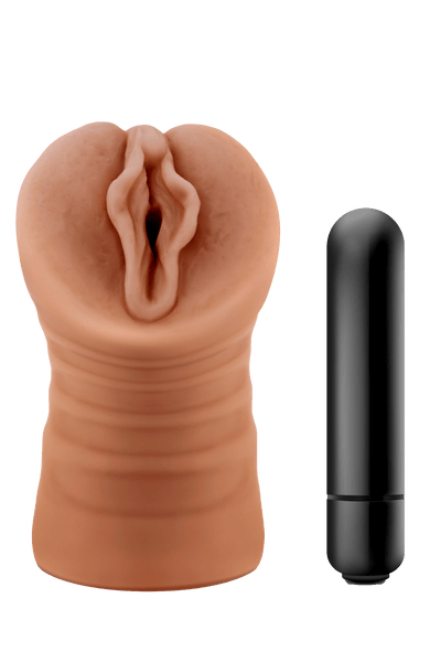 M for Men Sofia Mocha With Bullet Vibrator - Loveangels