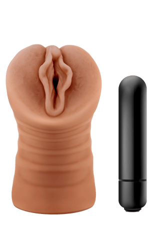 M for Men Sofia Mocha With Bullet Vibrator - Loveangels