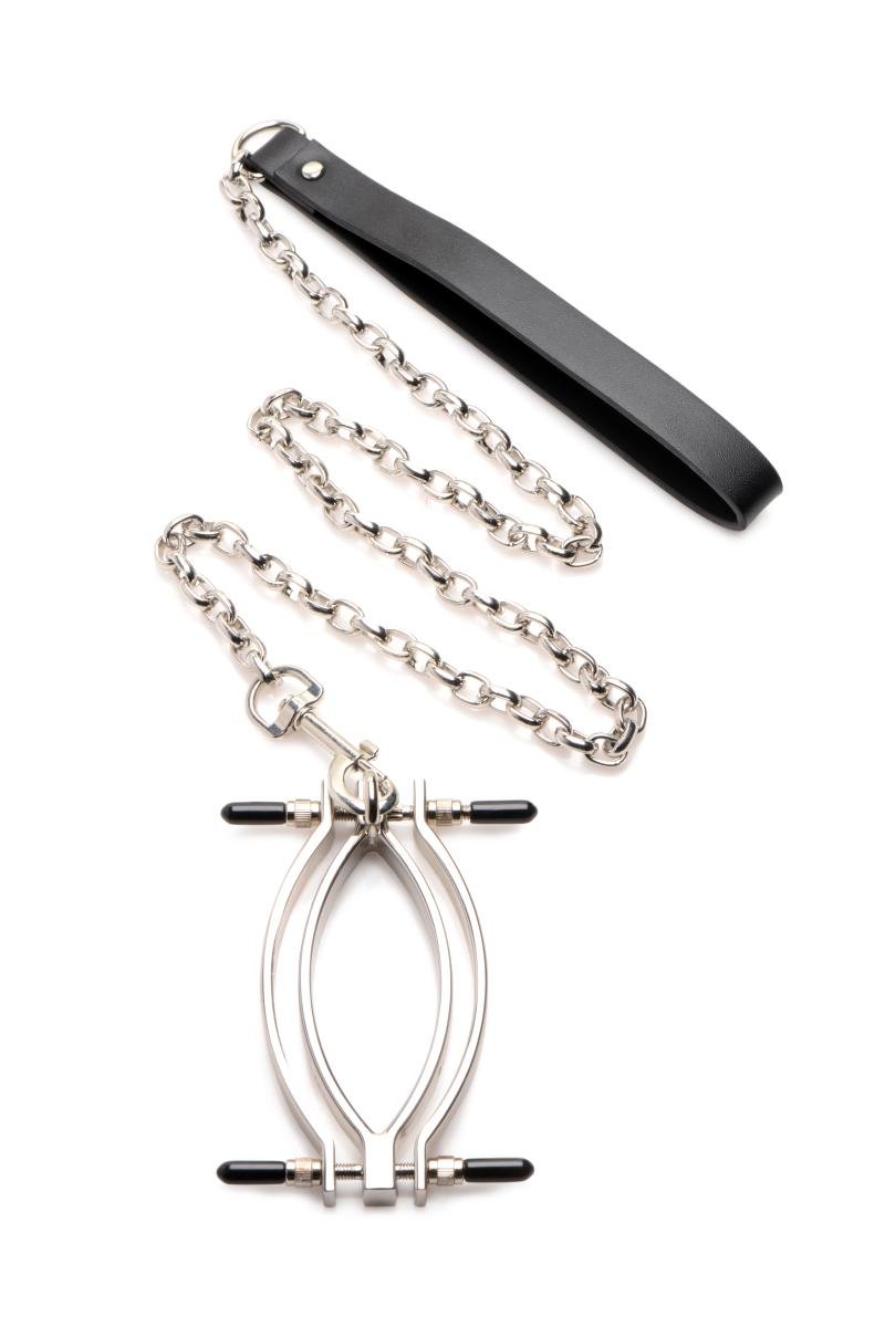 Master Series Adjustable Pussy Tugger With Chain - Loveangels