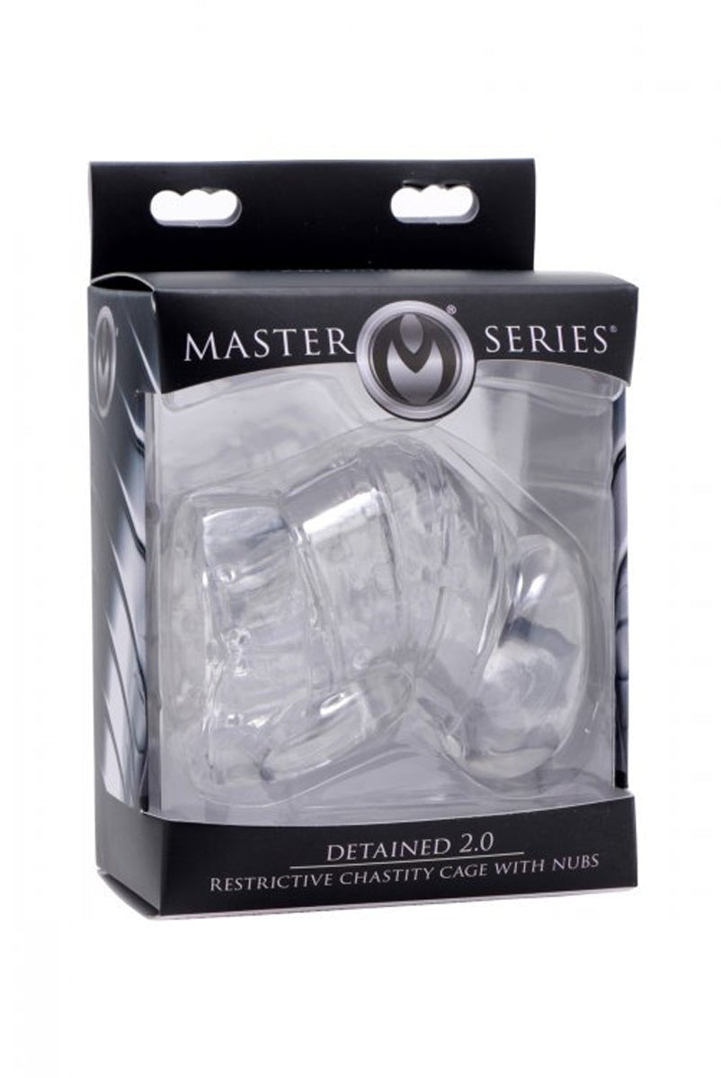 Master Series Detained 2.0 Rubber Penis Cage - Loveangels