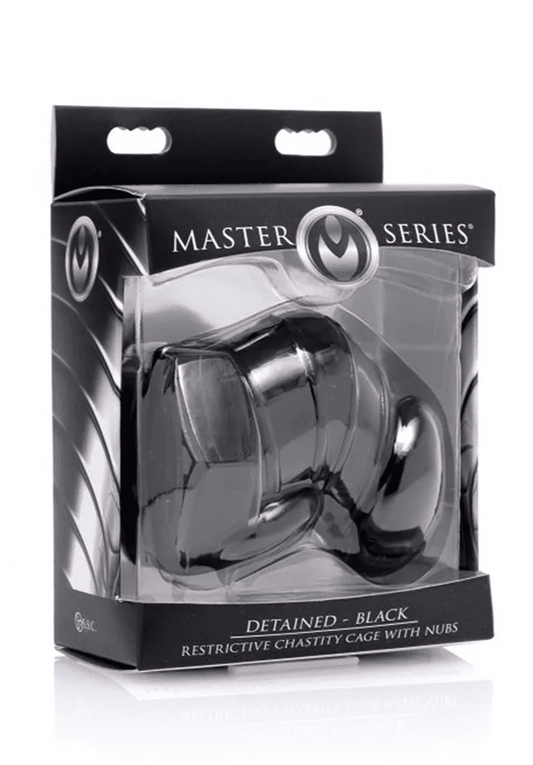 Master Series Detained 2.0 Rubber Penis Cage - Loveangels