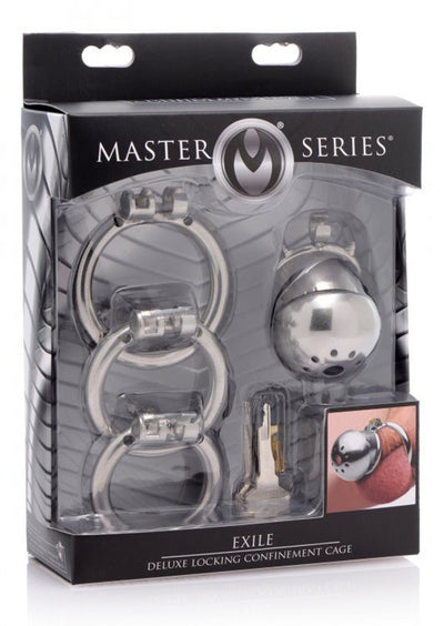 Master Series Exile Deluxe Locking Confinement Cage - Loveangels
