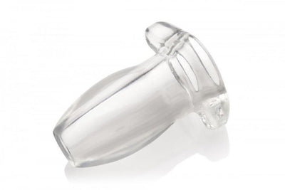 Master Series Peephole - Clear Hollow Anal Plug - Loveangels