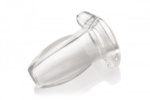 Master Series Peephole - Clear Hollow Anal Plug - Loveangels