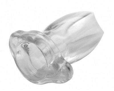 Master Series Peephole - Clear Hollow Anal Plug - Loveangels