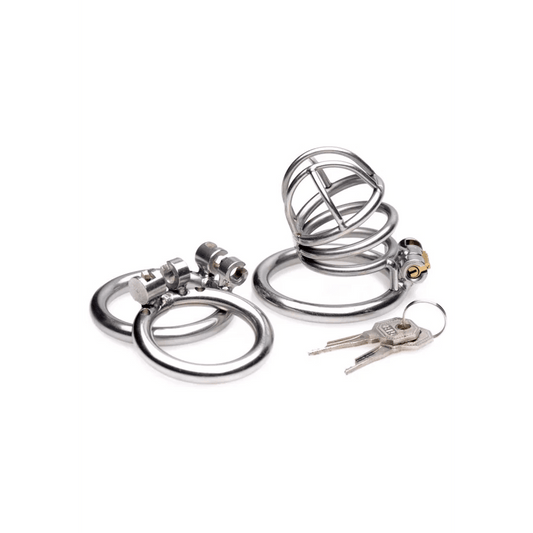 Master Series The Pen Deluxe Lockable Chastity Cage - Loveangels