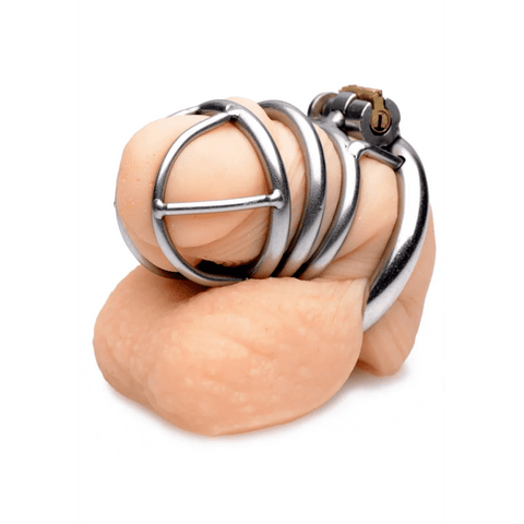 Master Series The Pen Deluxe Lockable Chastity Cage - Loveangels