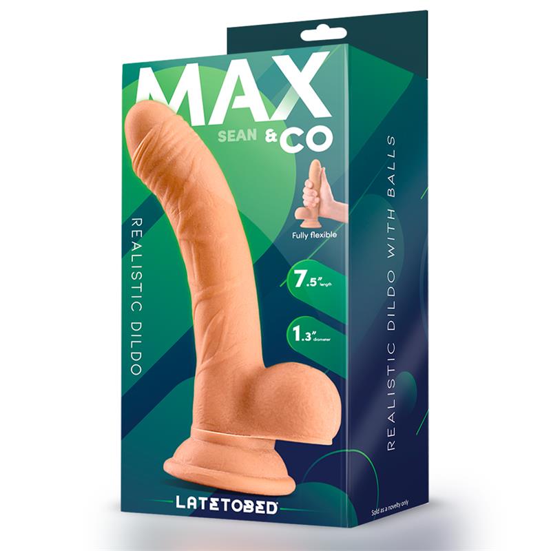 Max & Co Sean 7.5 Inch Curved Dildo - Loveangels