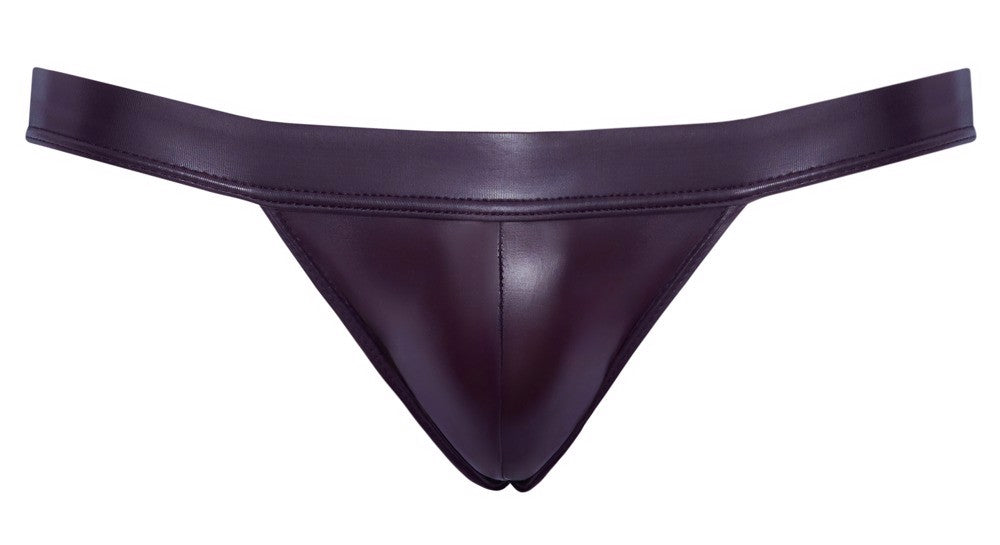 Svenjoyment Wet Look Burgundy Jockstrap