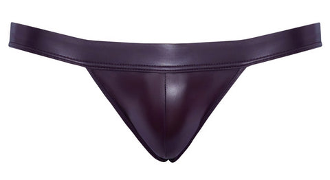 Svenjoyment Wet Look Burgundy Jockstrap