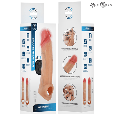 Mr Intense Arnold L Vibrating Silicone Penis Sleeve - Loveangels