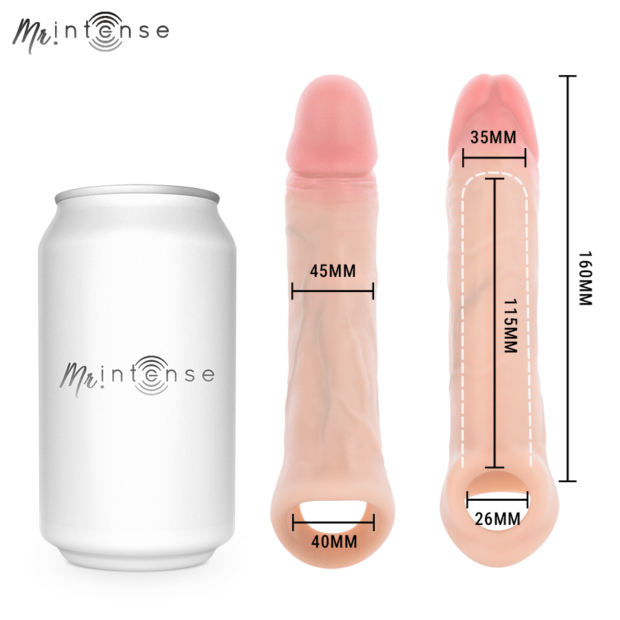 Mr Intense Arnold L Vibrating Silicone Penis Sleeve - Loveangels