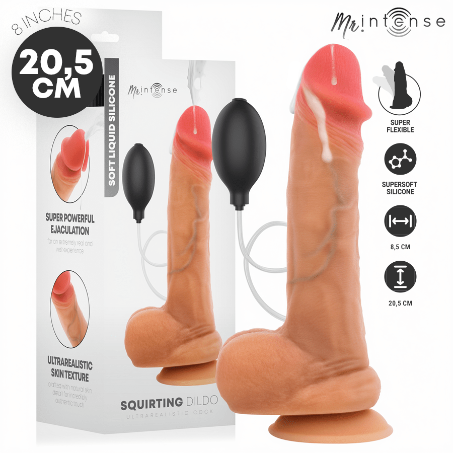 Mr Intense Danny 8 Inch Silicone Ejaculating Dildo - Loveangels