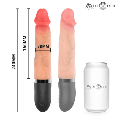 Mr Intense Jean Up & Down 9 Inch Realistic Vibrator with Heat Effect - Loveangels