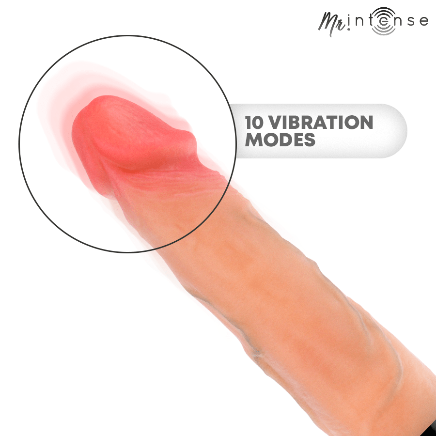 Mr Intense Jean Up & Down 9 Inch Realistic Vibrator with Heat Effect - Loveangels